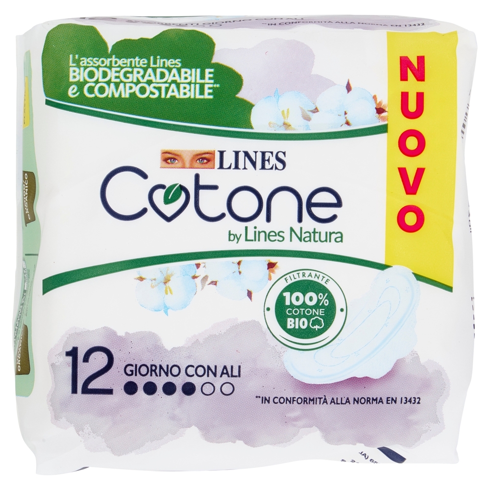 Lines Cotone by Lines Natura Giorno con Ali 10 + 2 pz